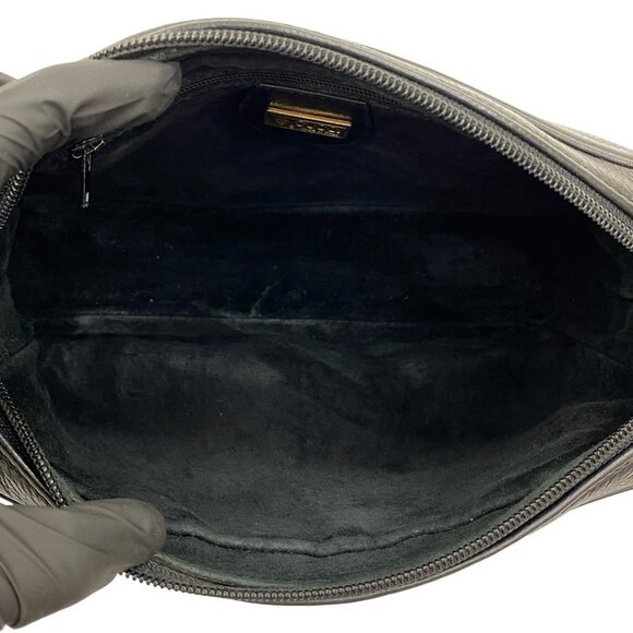 GUCCI Black Leather Shoulder Bag - Picture 9 of 10